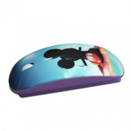 Custom purple wireless mouse