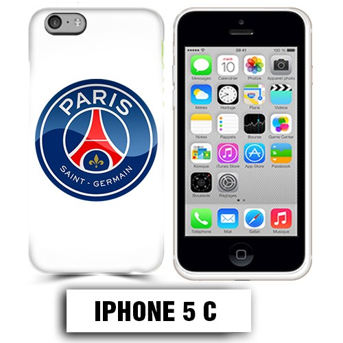 Coque iphone 5C Foot PSG logo club Paris