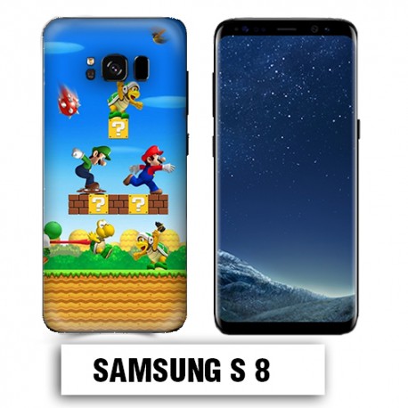 Coque Samsung S8 Mario Bross jeu