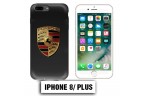 Coque iphone 8 PLUS Porsche carbone