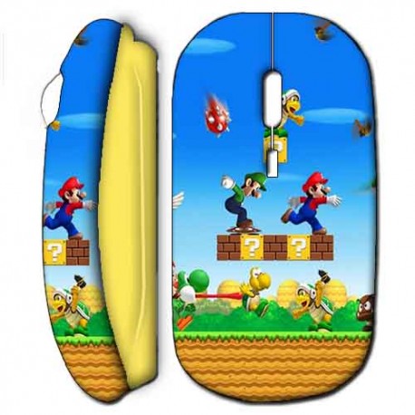Souris sans fil Super Mario Game Jaune