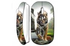 Souris sans fil Robot Tigre Blanc
