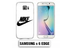 Coque Samsung S6 Edge logo Nike Blanc