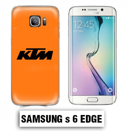 Coque Samsung S6 Edge moto cross KTM