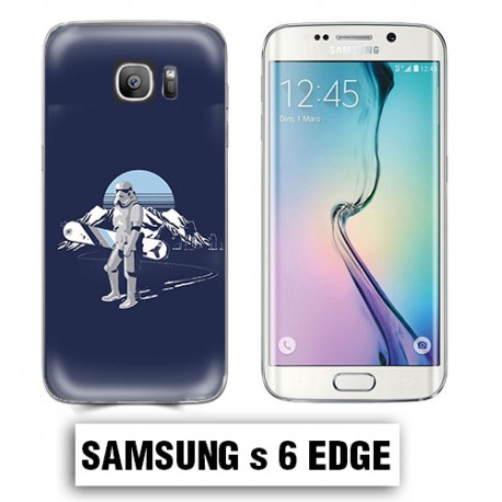 Coque Samsung S6 Edge Star Wars snowboard