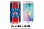 Coque Samsung S6 Edge Foot PSG logo club