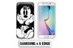 Coque Samsung S6 Edge Mickey Noire et Blanc 