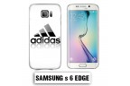 Coque Samsung S6 Edge Logo Adidas Blanc