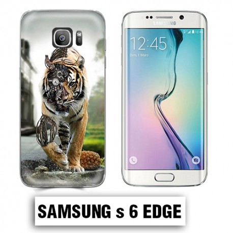 Coque Samsung S6 Edge animal tigre robot