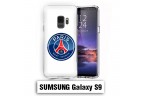 Coque Samsung S9 Paris Saint Germain Logo Blanc