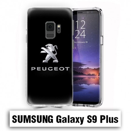 Coque Samsung S9 Logo Peugeot Noire