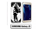 Coque Samsung J3 Vegeta Super Sayen Noire et Blanc