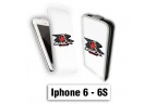 Etui cuir à rabat vertical Iphone 6 6S logo GSX