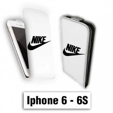 Etui cuir à rabat vertical Iphone 6 6S logo Nike