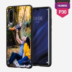 Huawei P30 personalized hard case with plain sides