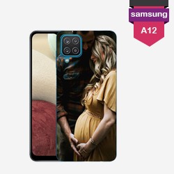 Personalisierte Samsung Galaxy A12 Hülle mit harten Seiten