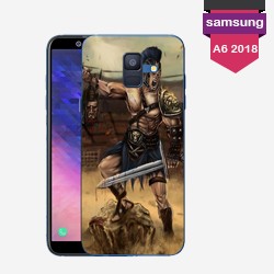 Personalisierte Samsung Galaxy A6 2018 Hülle mit harten Seiten