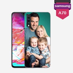 Personalized Samsung galaxy A70 case with hard sides