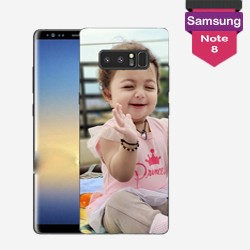 Personalized Samsung Galaxy Note 8 case with hard sides
