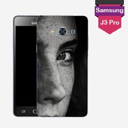 Personalized Galaxy J3 Pro case with plain hard sides