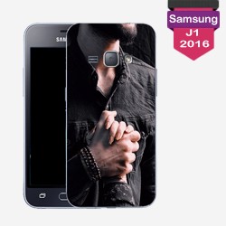 Personalisierte Samsung Galaxy J1 2016 Hülle mit harten Seiten