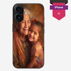 Personalized iPhone 16 case with silicone sides