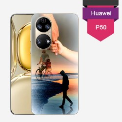 Coque Huawei P50 personnalisée avec côtés Silicone