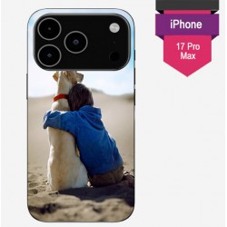 Personalized iPhone 17 Pro Max case with silicone sides