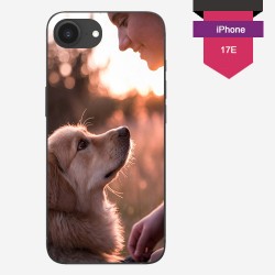 Personalized iPhone 17e case with silicone sides